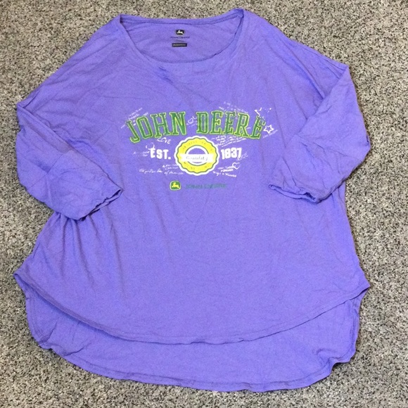 2X John Deere lilac purple tapered top - Picture 3 of 12